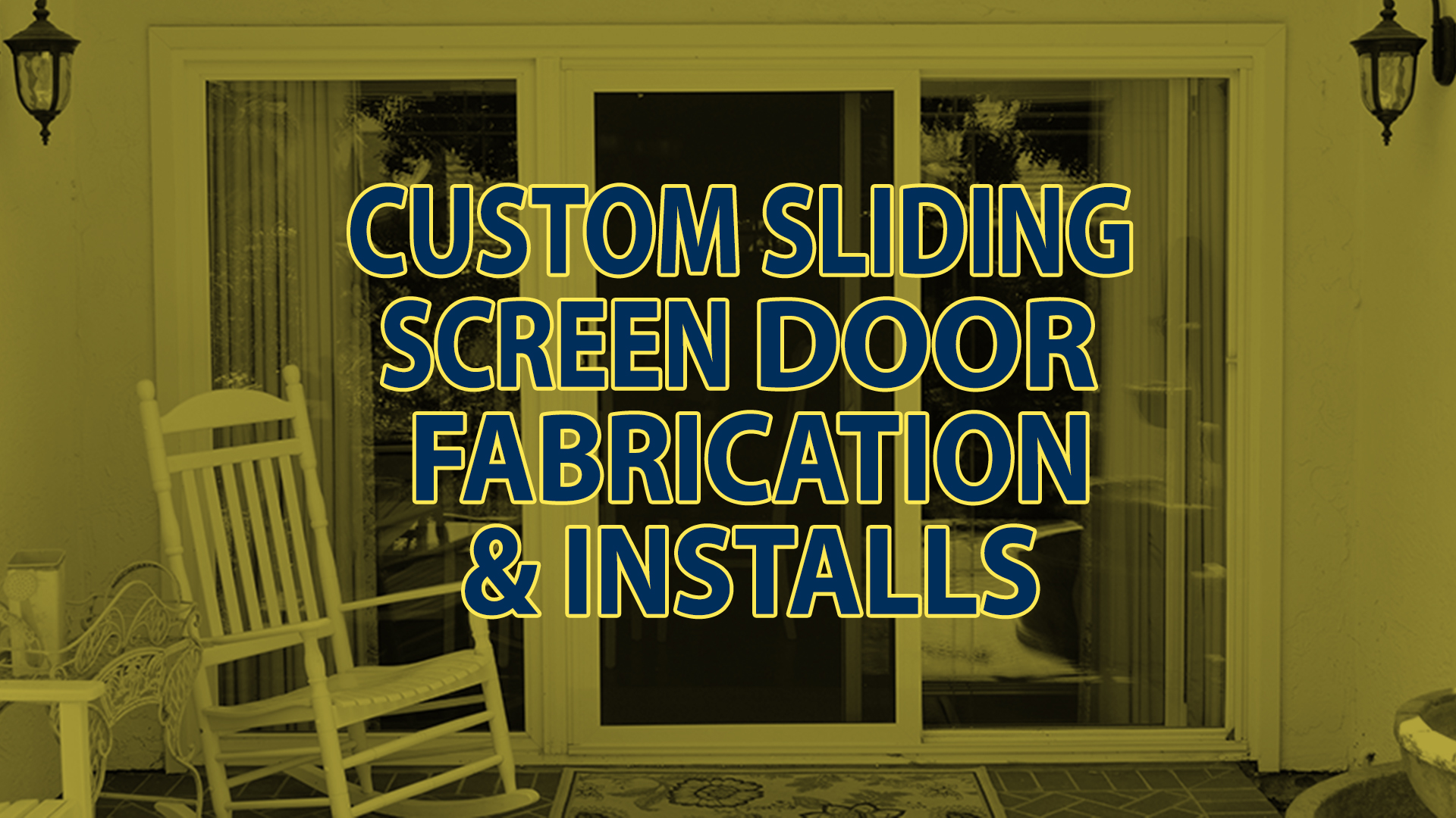 Custom Sliding Screen Door Fabrication & Installation The Sliding